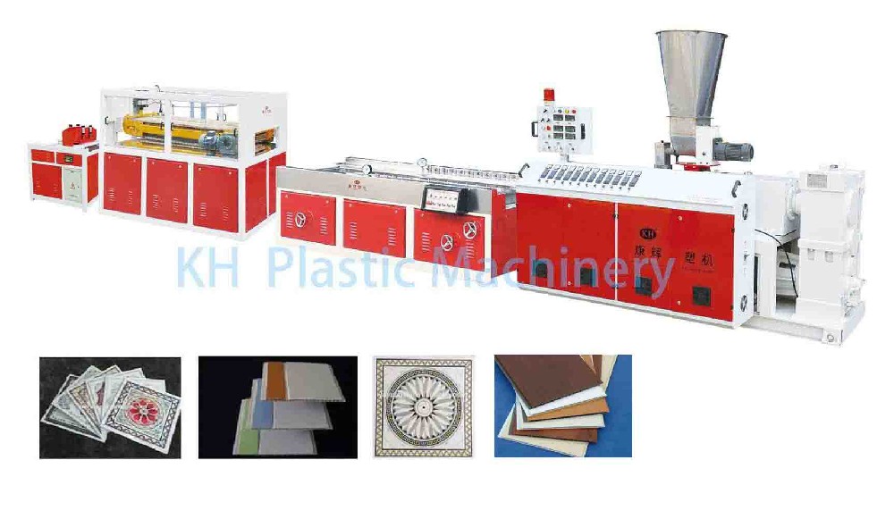 pvc ceiling board extrusion line, pvc ceiling panel extrusion machine, plastic wall panel making machine