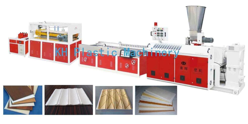 laminated and hot stamping pvc wall panel extrusion line