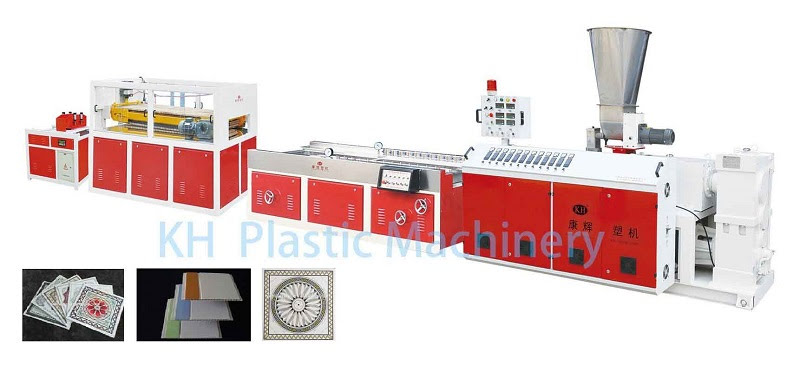 pvc ceiling and wall panel production line with hot stamping
