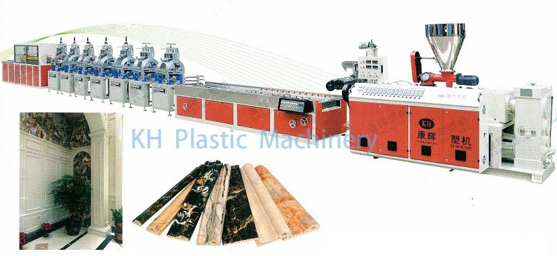 pvc marble profile production line