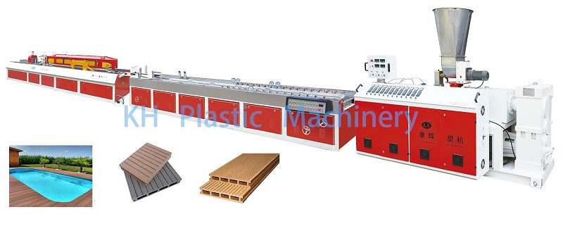 PE wpc decking production line