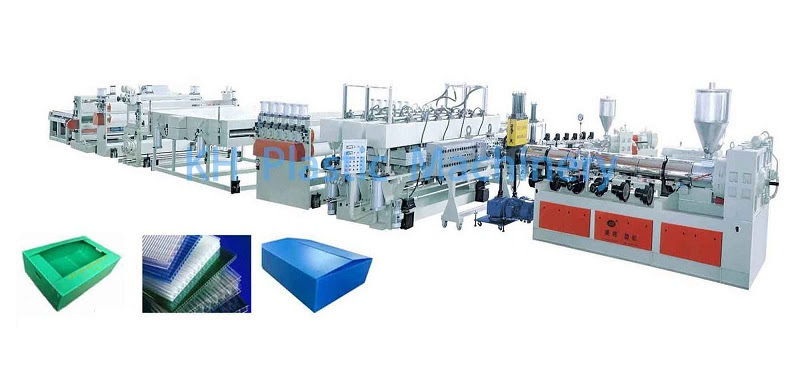 PP hollow sheet production line