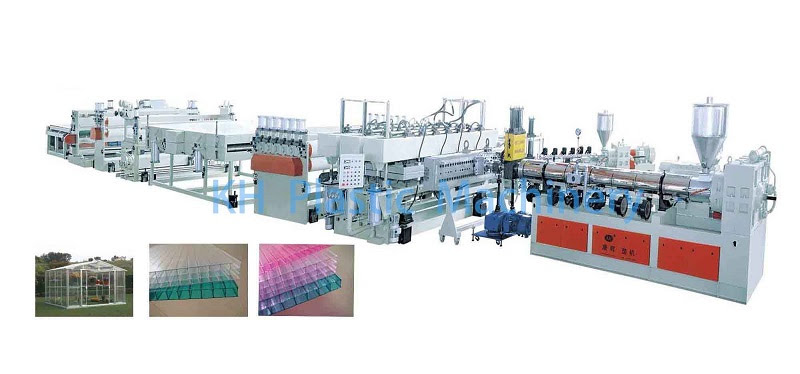 PC hollow sheet production line